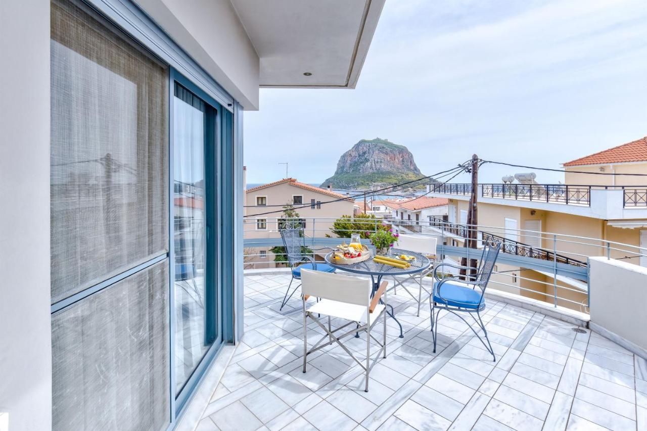 Monemvasia Modern Flat With Panoramic Sea View エクステリア 写真