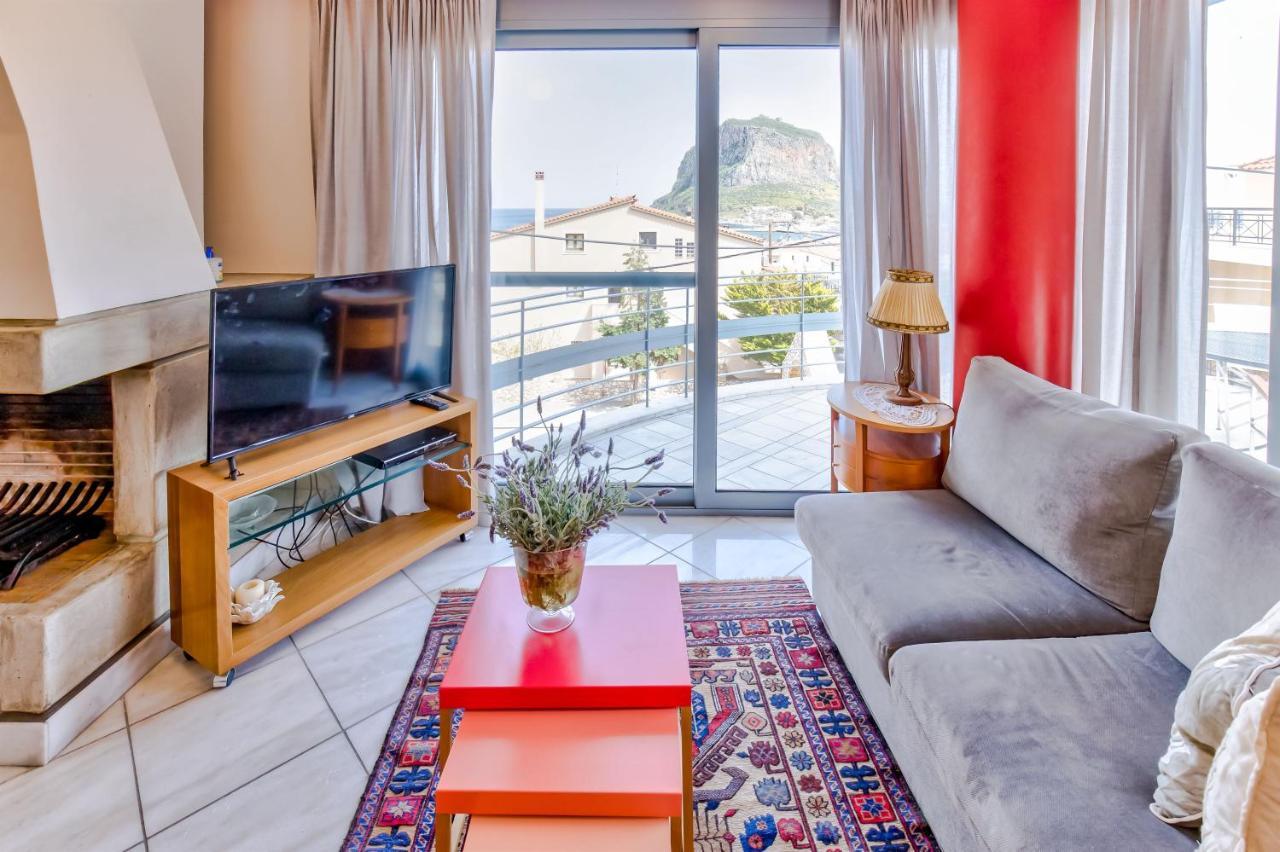 Monemvasia Modern Flat With Panoramic Sea View エクステリア 写真
